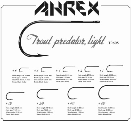 Haki muchowe Ahrex TP610 Trout Predator Light 